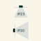 IP20 Wall - IP23 Ceiling