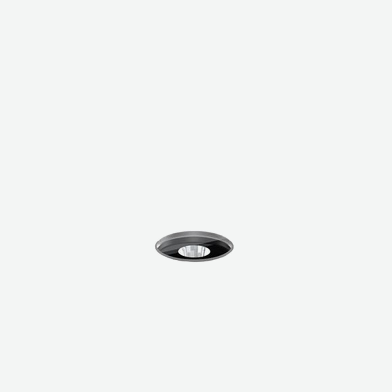 Light Up Orbit - body in stainless steel / all glass flush mounted