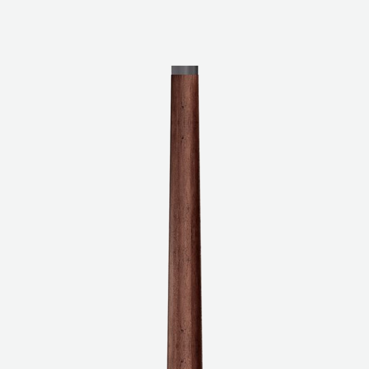 Conical wooden pole with square base